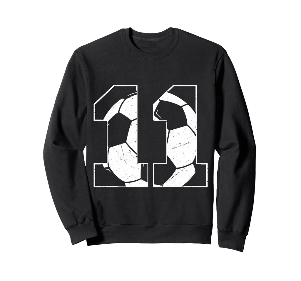 11Th Birthday Soccer Player Sweatshirt - Casual Everyday Wear Unisex - T-Shirt, Sweatshirt, Hoodie