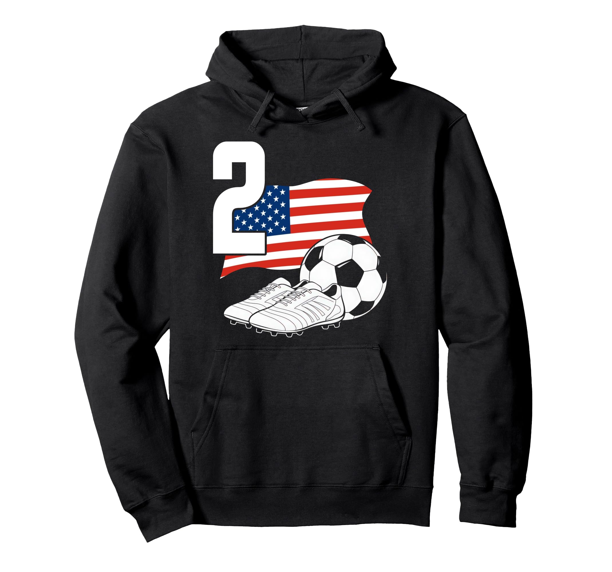 2 Soccer Birthday Gift Soccer Fan Hoodie - Trendy Graphic for Adults - T-Shirt, Sweatshirt, Hoodie