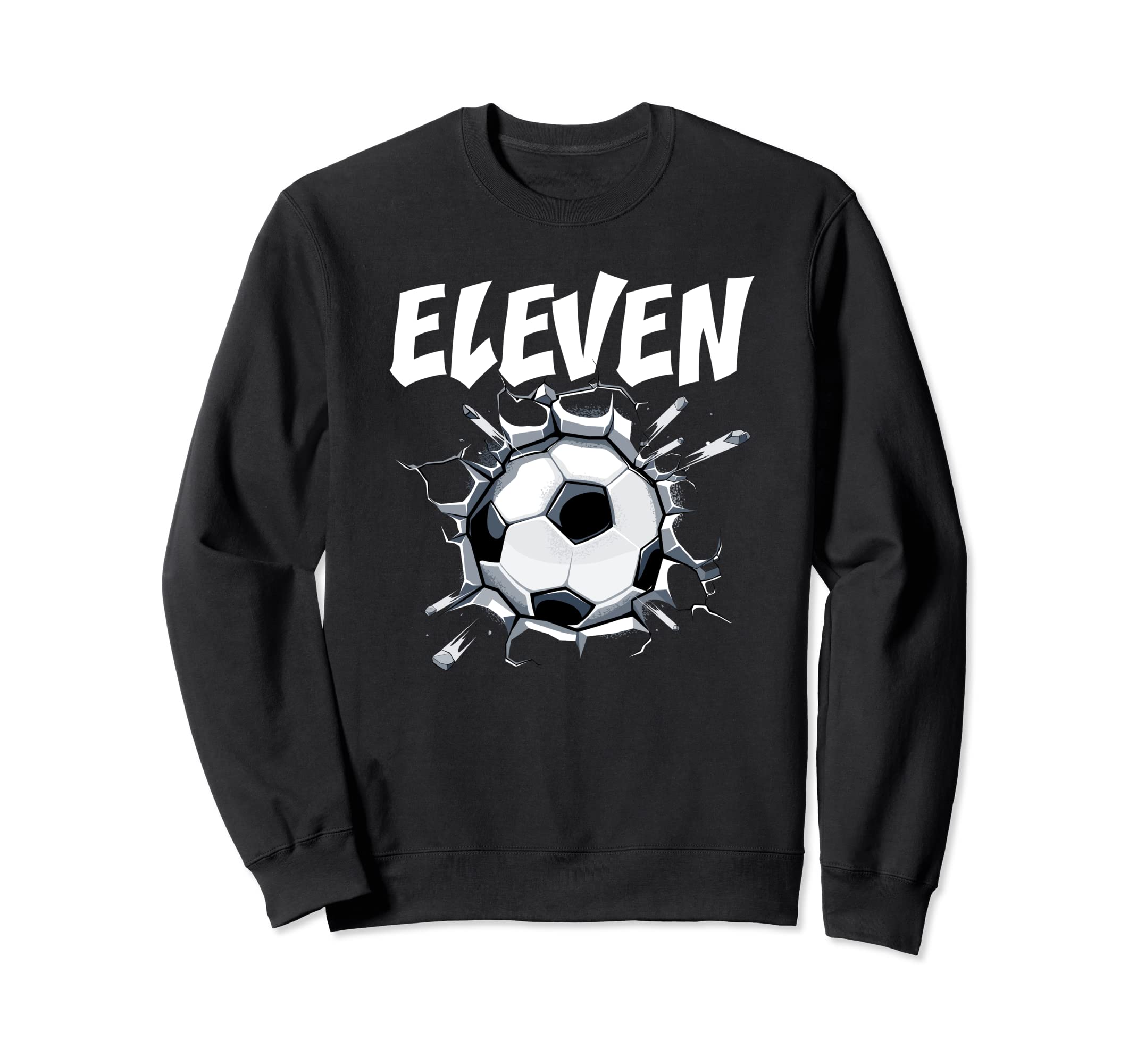 11 Year Old Soccer Birthday Sweatshirt - Aesthetic Graphic for Adults - T-Shirt, Sweatshirt, Hoodie