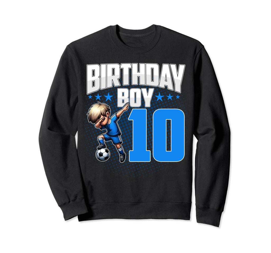 10Th Birthday Soccer Dabbing 10 Sweatshirt - Novelty Apparel for Adults - T-Shirt, Sweatshirt, Hoodie