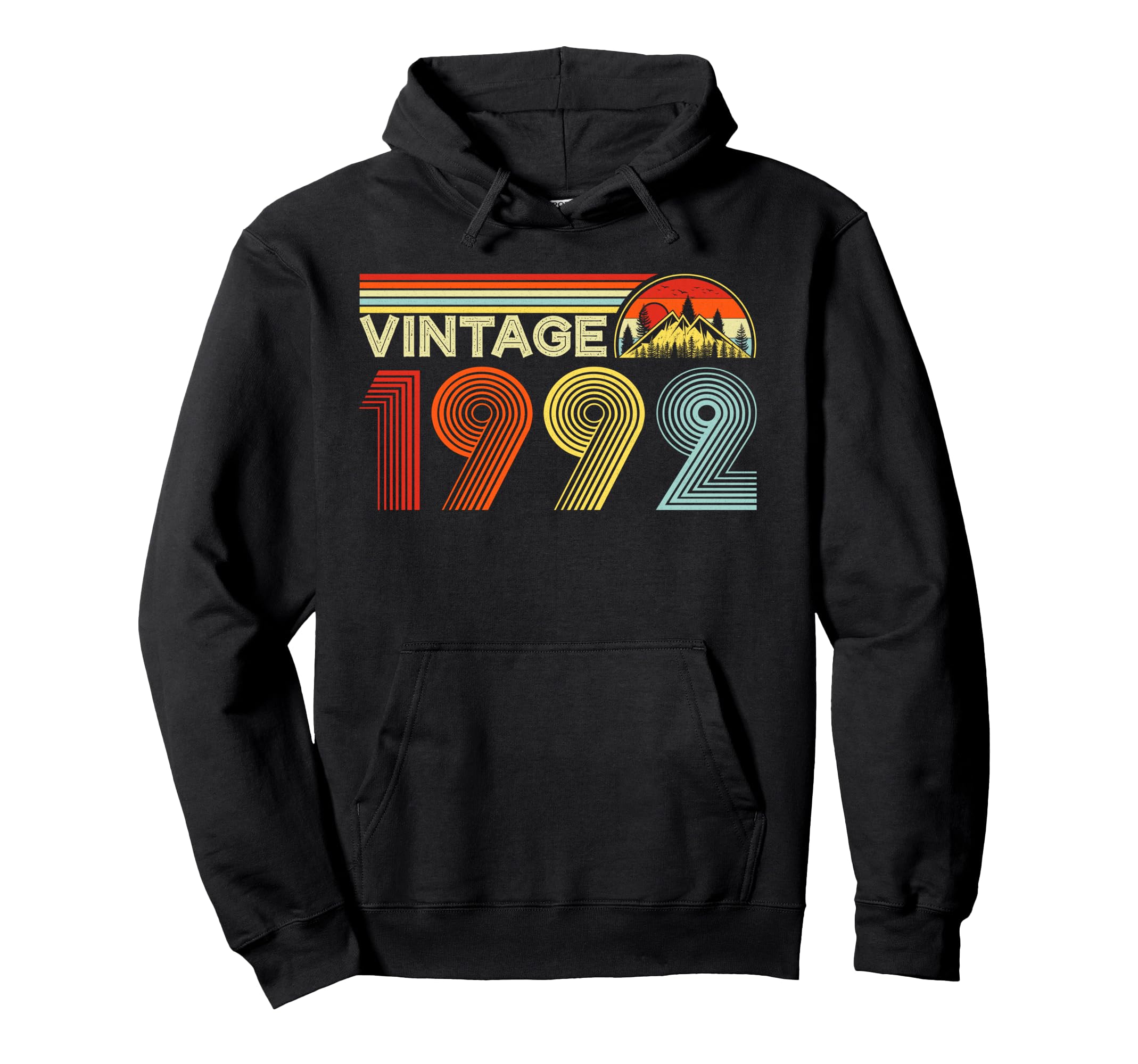 1992 34 Years Old And 34Th Birthday Hoodie - Fun Novelty Design Men Women - T-Shirt, Sweatshirt, Hoodie
