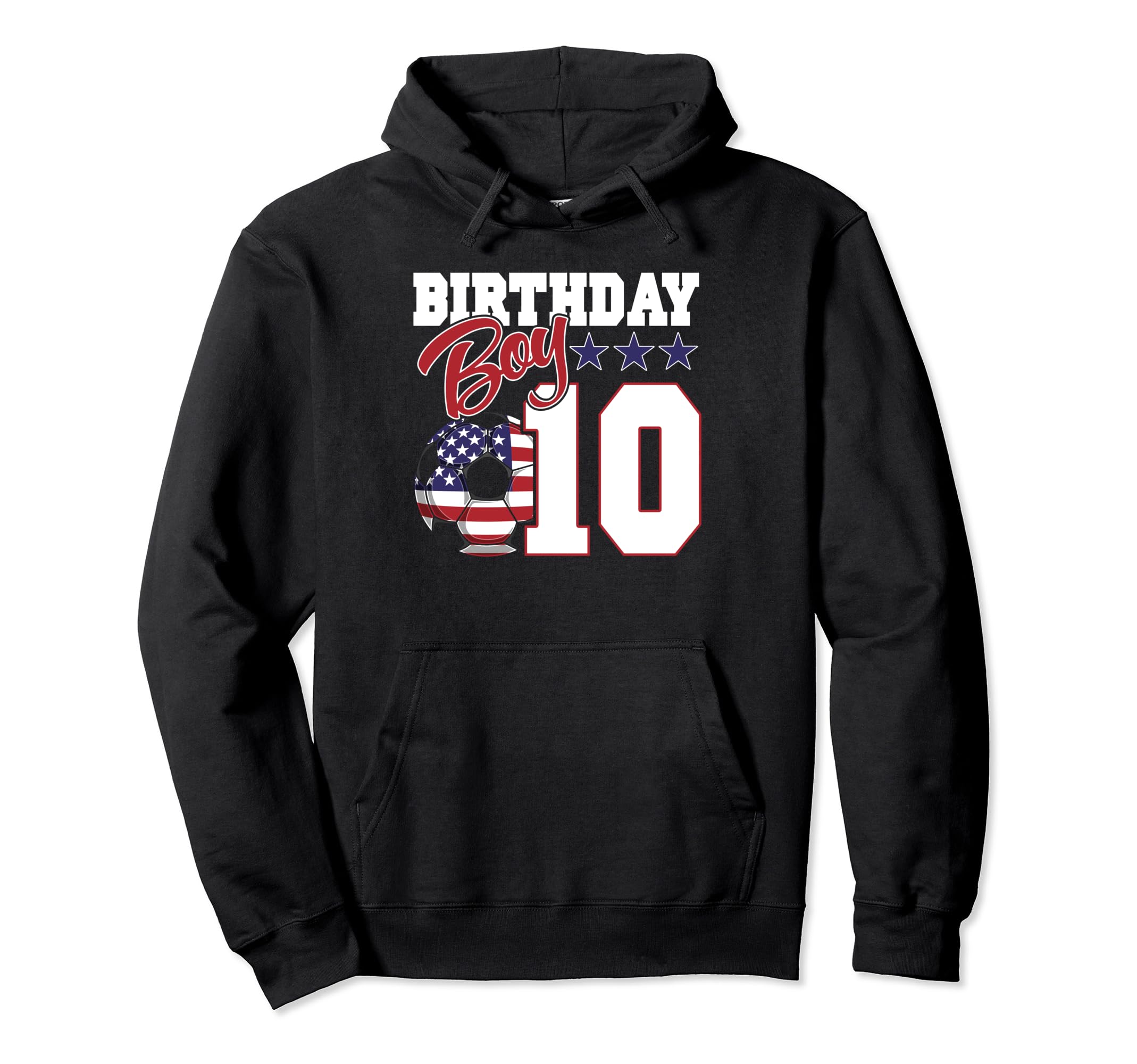 10Th Birthday Party Patriotic Hoodie - Aesthetic Graphic Men Women - T-Shirt, Sweatshirt, Hoodie
