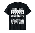 Im Soccer Coach Soccer Coaching T-Shirt - Minimalist Print Men Women - T-Shirt, Sweatshirt, Hoodie