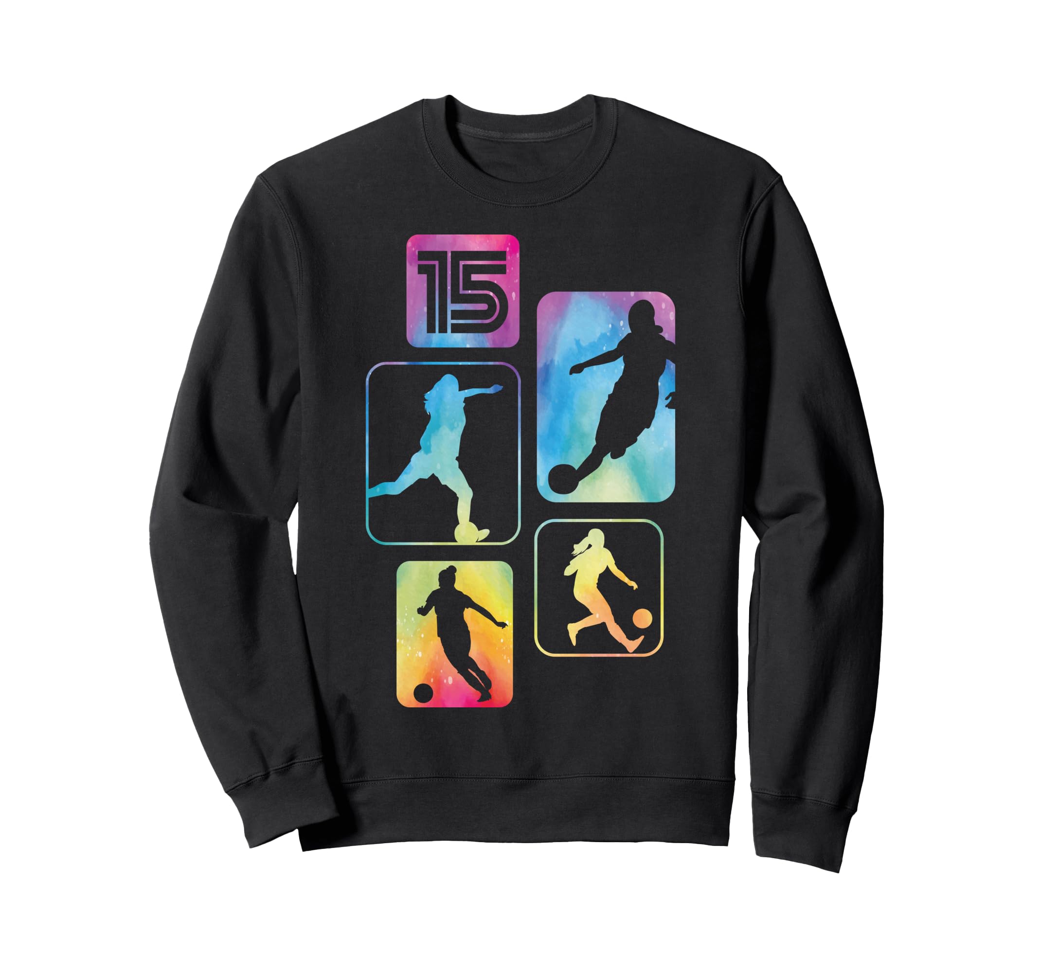 15Th Birthday Soccer Player Sweatshirt - Trendy Graphic for Adults - T-Shirt, Sweatshirt, Hoodie