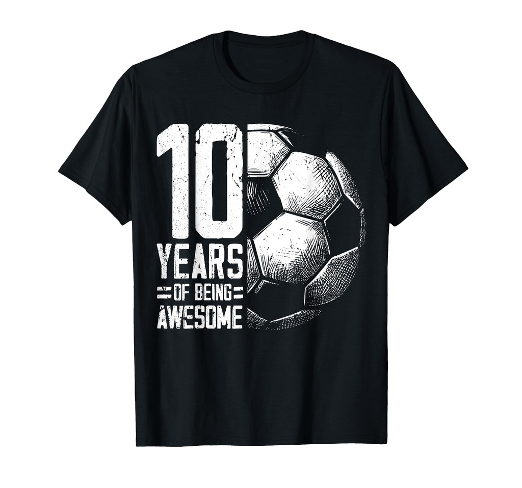 10Th Birthday Soccer Player Football T-Shirt - Custom Art Print for Adults - T-Shirt, Sweatshirt, Hoodie