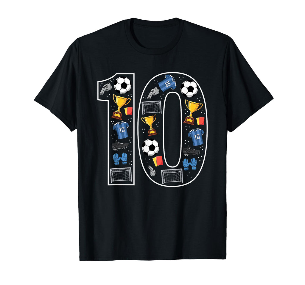10 Soccer 10Th Birthday T-Shirt - Graphic Print Men Women - T-Shirt, Sweatshirt, Hoodie