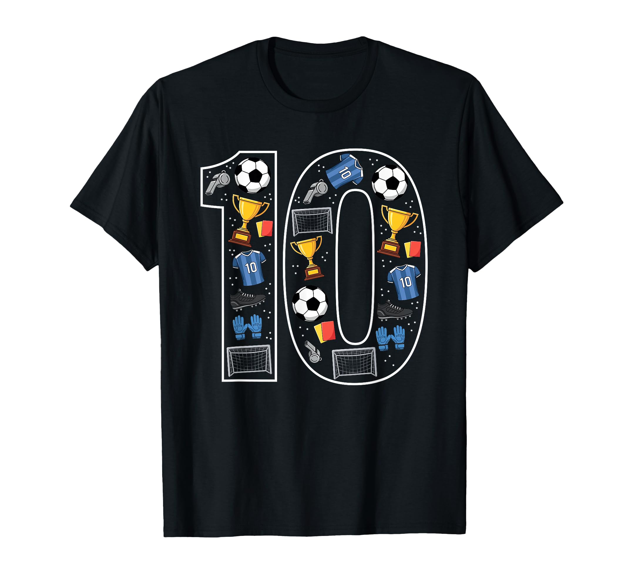 10 Soccer 10Th Birthday T-Shirt - Graphic Print Men Women - T-Shirt, Sweatshirt, Hoodie
