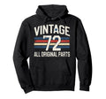 1972 Birthday 53Rd Birthday Bday Born Hoodie - Aesthetic Graphic Men Women - T-Shirt, Sweatshirt, Hoodie