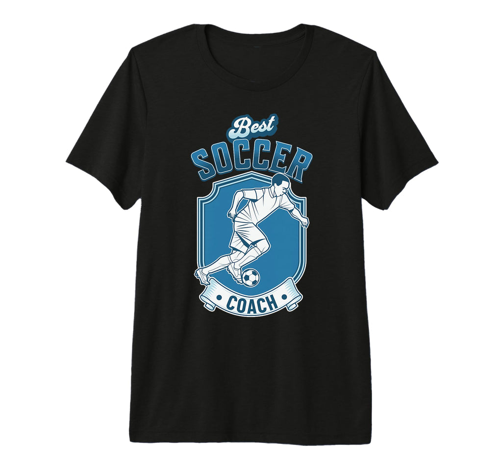 Fun Gift Best Soccer Coach Tri Blend T-Shirt - Trendy Graphic for Adults - T-Shirt, Sweatshirt, Hoodie