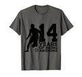 14 Years Being Awesome Soccer 14Th T-Shirt - Custom Art Print Unisex - T-Shirt, Sweatshirt, Hoodie