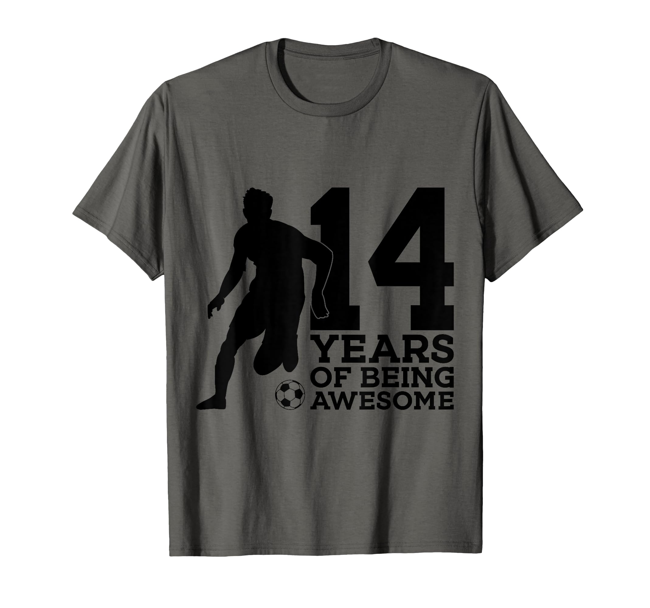 14 Years Being Awesome Soccer 14Th T-Shirt - Custom Art Print Unisex - T-Shirt, Sweatshirt, Hoodie
