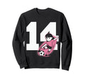 14 Soccer Birthday Gift Soccer Fan Sweatshirt - Aesthetic Graphic Unisex - T-Shirt, Sweatshirt, Hoodie