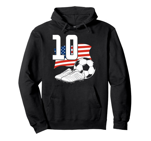 10 Soccer Birthday Gift Soccer Fan Hoodie - Fun Novelty Design Unisex - T-Shirt, Sweatshirt, Hoodie