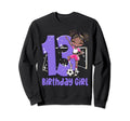 13Th Birthday Soccer Melanin Party Sweatshirt - Unique Graphic Men Women - T-Shirt, Sweatshirt, Hoodie