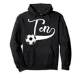 10Th Birthday Party Soccer 10 Year Old Hoodie - Streetwear Style Men Women - T-Shirt, Sweatshirt, Hoodie