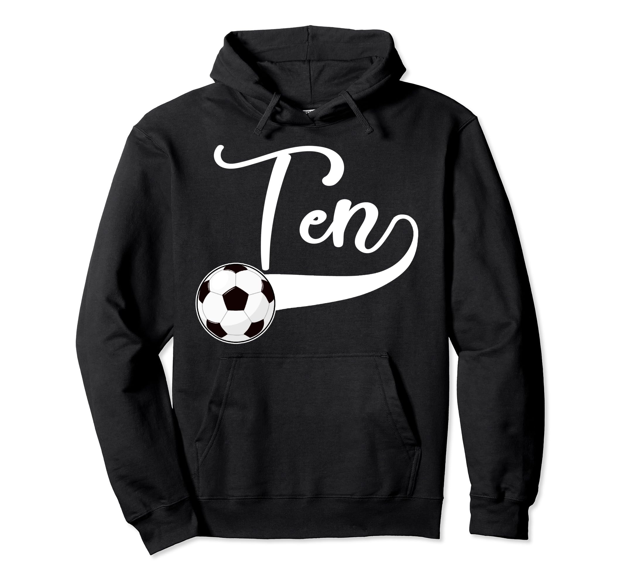 10Th Birthday Party Soccer 10 Year Old Hoodie - Streetwear Style Men Women - T-Shirt, Sweatshirt, Hoodie