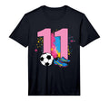 11Th Birthday Soccer Player Football T-Shirt - Novelty Apparel Men Women - T-Shirt, Sweatshirt, Hoodie
