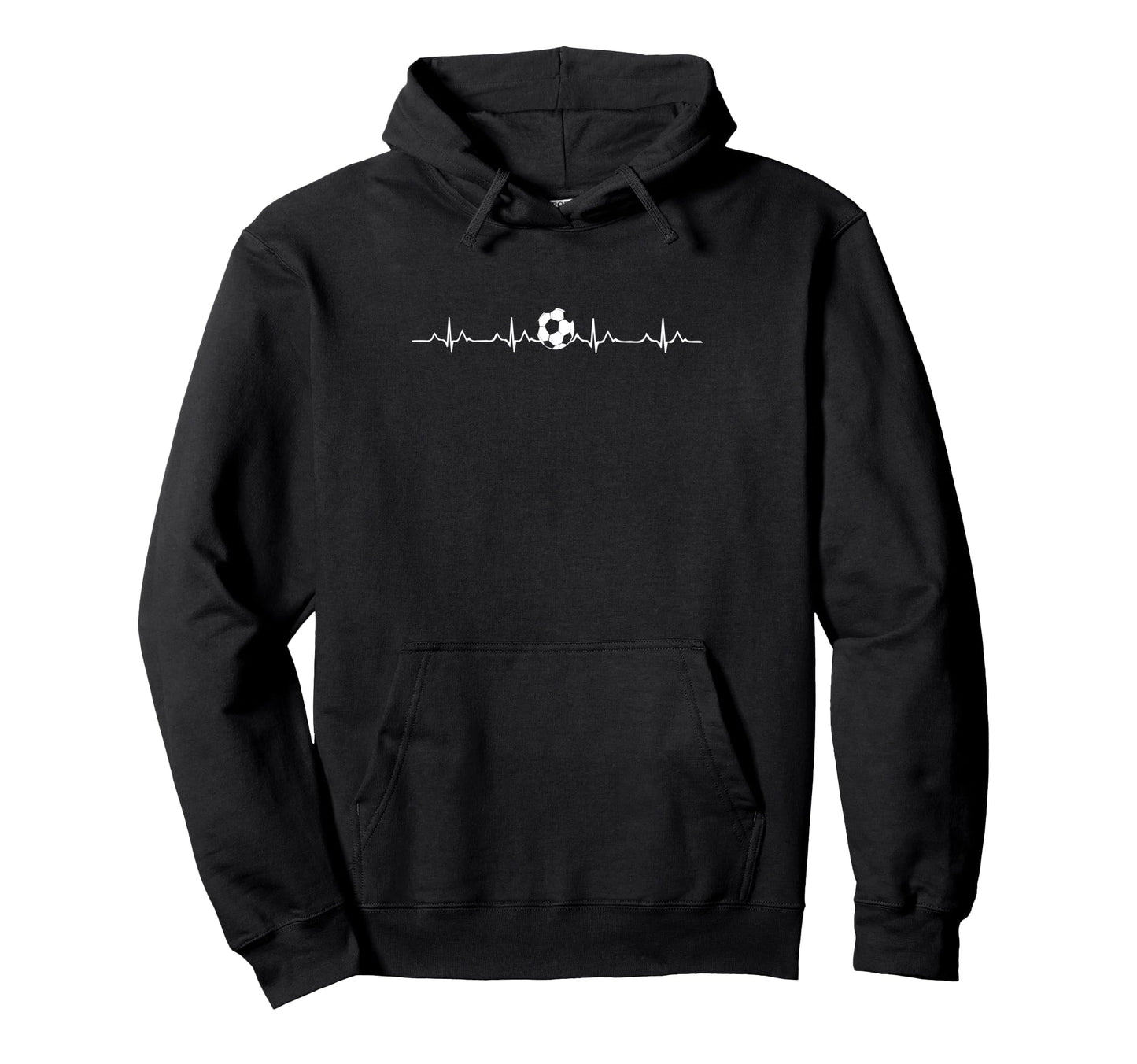 Soccer Heartbeat Soccer Lover Ball Hoodie - Casual Everyday Wear Men Women - T-Shirt, Sweatshirt, Hoodie