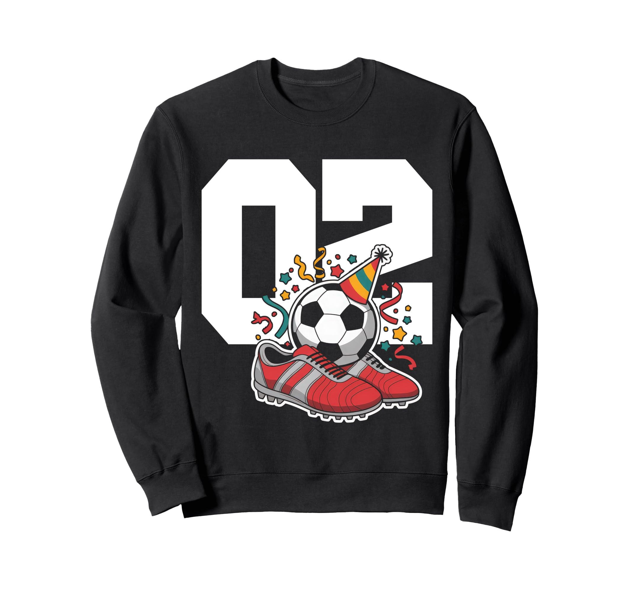 2 Soccer Birthday Gift Soccer Fan Sweatshirt - Aesthetic Graphic Unisex - T-Shirt, Sweatshirt, Hoodie