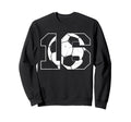 16Th Birthday Soccer Player Sweatshirt - Minimalist Print Men Women - T-Shirt, Sweatshirt, Hoodie
