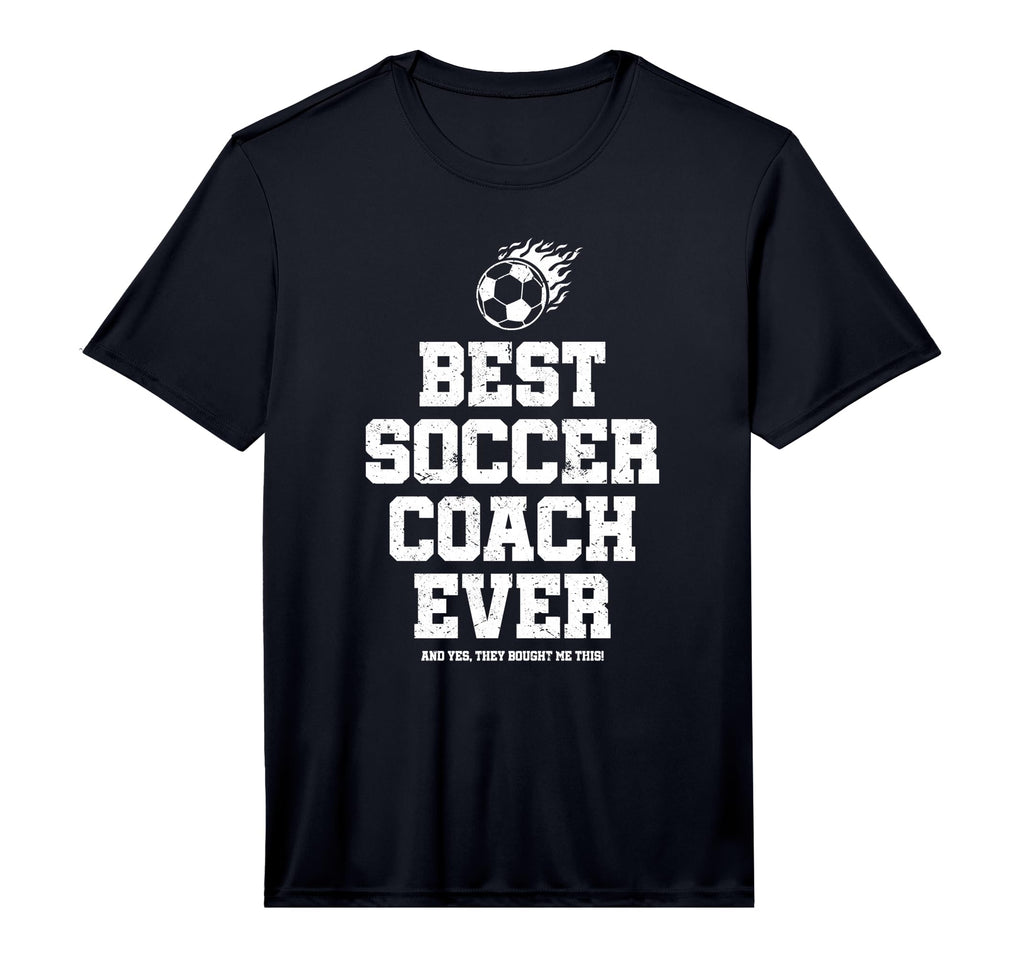 Mens Best Soccer Coach Ever T-Shirt - Fun Novelty Design for Adults - T-Shirt, Sweatshirt, Hoodie