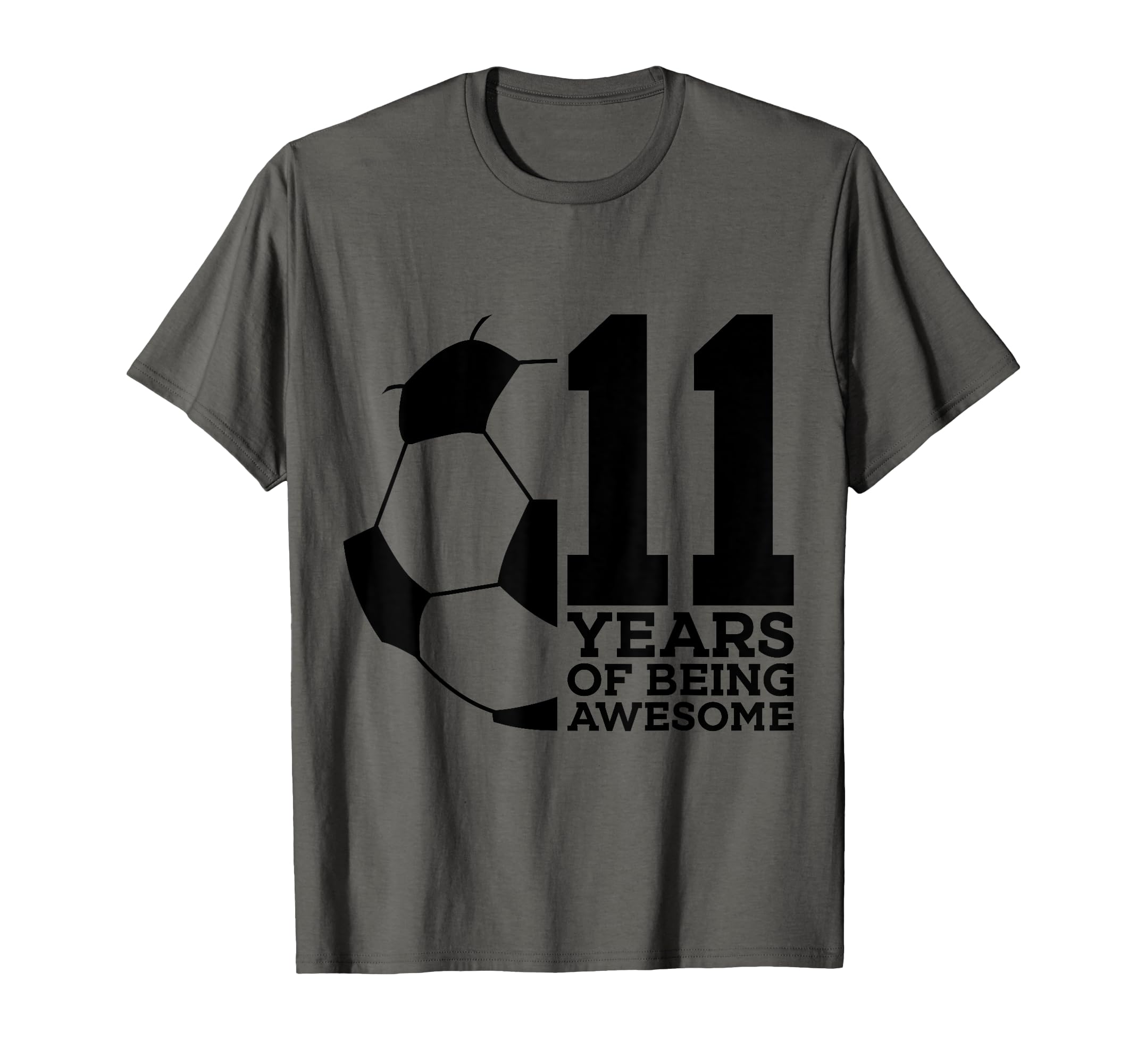 11 Years Being Awesome Soccer 11Th T-Shirt - Trendy Graphic for Adults - T-Shirt, Sweatshirt, Hoodie