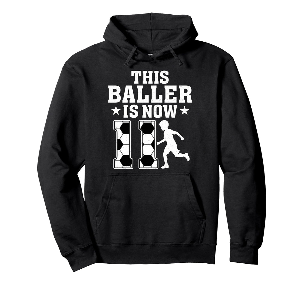 11Th Birthday Party This Baller Is Now 11 Hoodie - Trendy Graphic Unisex - T-Shirt, Sweatshirt, Hoodie