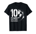10Th Birthday Soccer Player Football 10 T-Shirt - Graphic Print Men Women - T-Shirt, Sweatshirt, Hoodie
