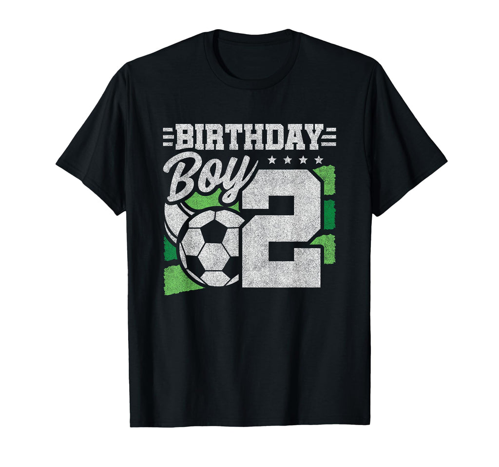 2 Year Old Birthday Soccer Party 2Nd T-Shirt - Minimalist Print Unisex - T-Shirt, Sweatshirt, Hoodie