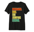 Husband Dad Ski Jumping Legend Tri Blend T-Shirt - Trendy Graphic Men Women - T-Shirt, Sweatshirt, Hoodie
