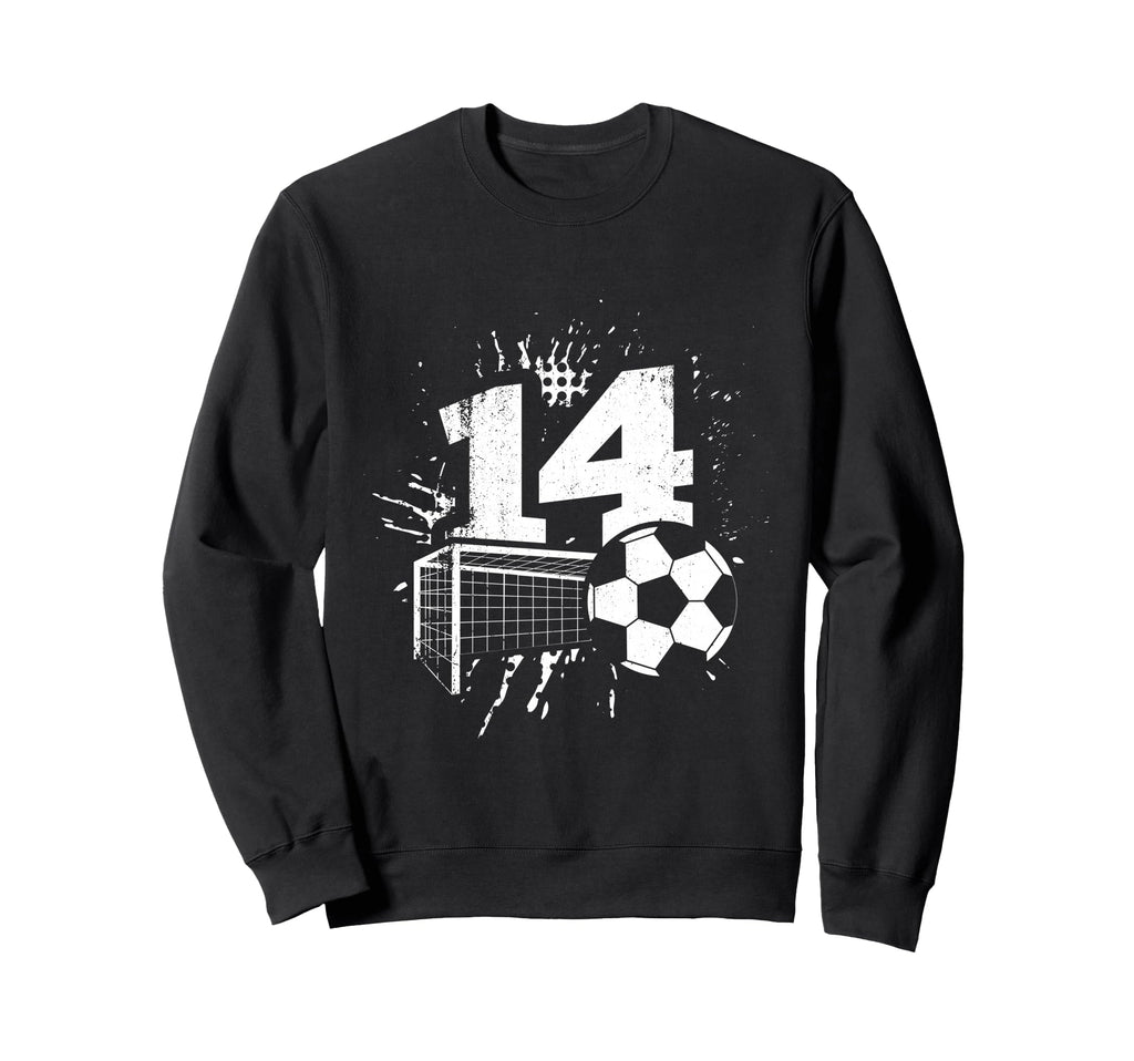 14Th Birthday Soccer Player Sweatshirt - Casual Everyday Wear Unisex - T-Shirt, Sweatshirt, Hoodie