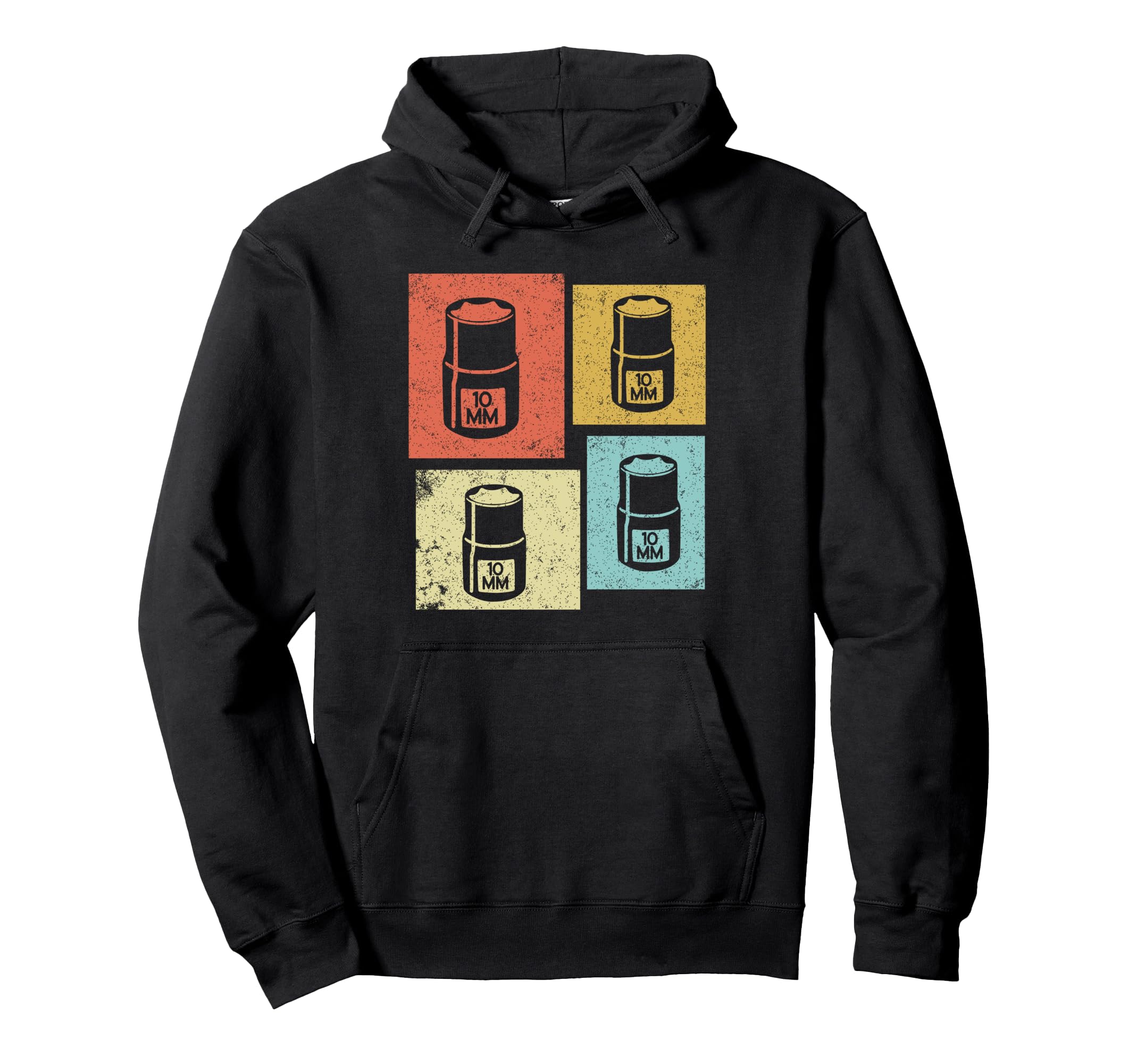 10Mm Socket Funny Mechanic Car Guy Hoodie - Fun Novelty Design Men Women - T-Shirt, Sweatshirt, Hoodie