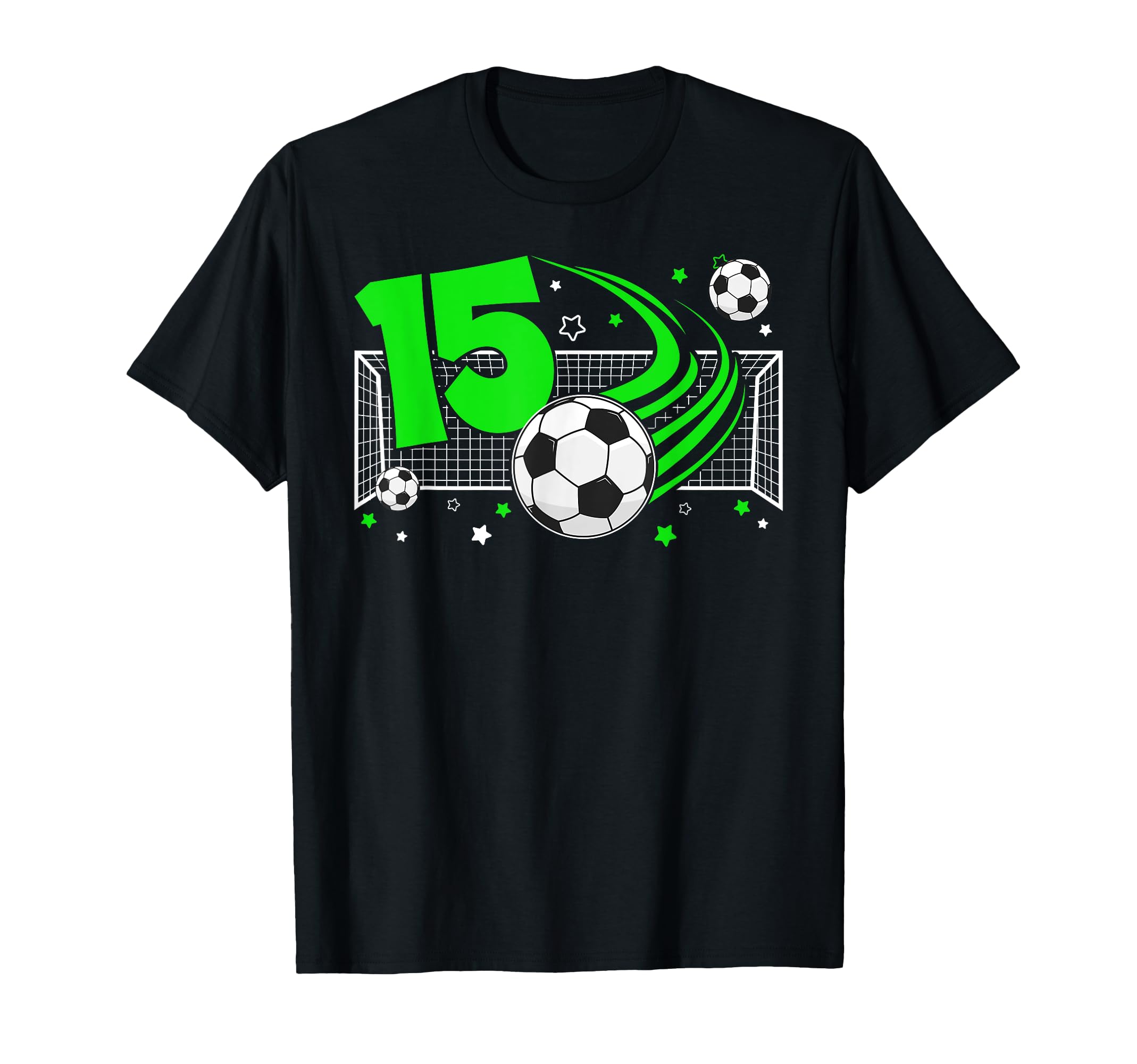 15Th Birthday Soccer 15 Year Old Soccer T-Shirt - Novelty Apparel Unisex - T-Shirt, Sweatshirt, Hoodie