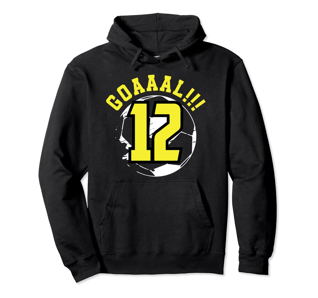12Th Birthday 12 Years Soccer Football Hoodie - Minimalist Print Unisex - T-Shirt, Sweatshirt, Hoodie