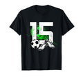 15Th Birthday Soccer Player Football T-Shirt - Unique Graphic for Adults - T-Shirt, Sweatshirt, Hoodie