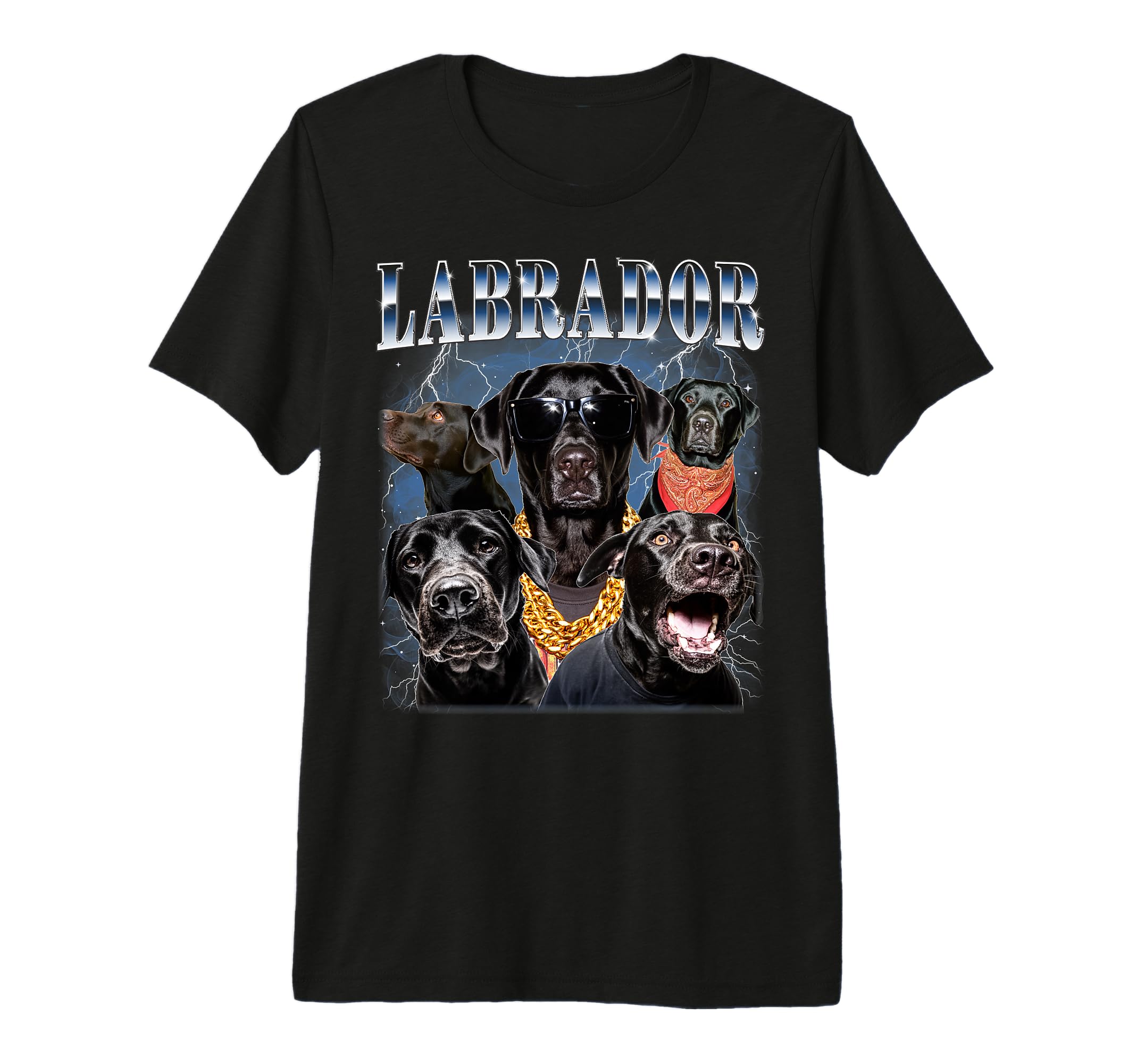 Black Labrador 90S Lab Mom Dad T-Shirt - Minimalist Print Men Women - T-Shirt, Sweatshirt, Hoodie