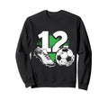 12Th Birthday Soccer Player Sweatshirt - Minimalist Print for Adults - T-Shirt, Sweatshirt, Hoodie