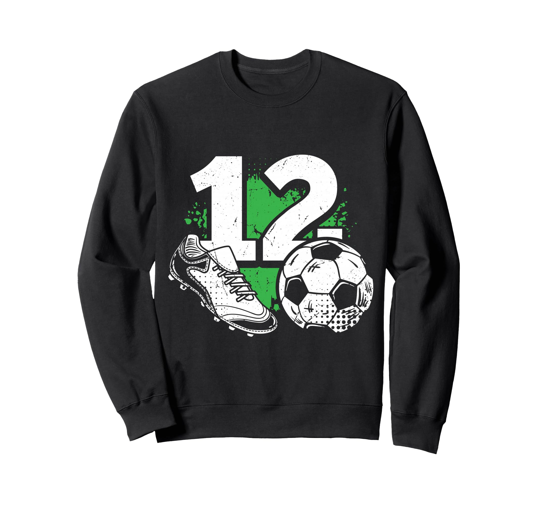 12Th Birthday Soccer Player Sweatshirt - Minimalist Print for Adults - T-Shirt, Sweatshirt, Hoodie