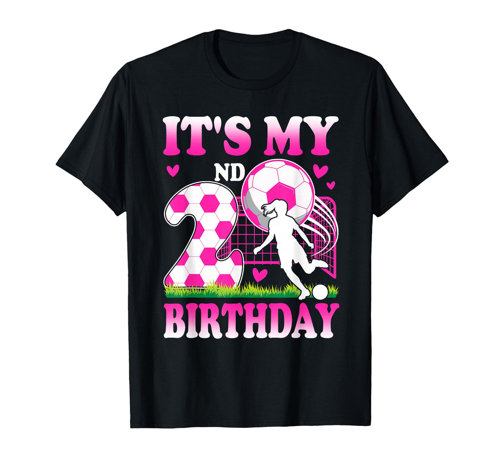 2 Year Old Birthday Soccer Themed Party 2Nd T-Shirt - Graphic Print Unisex - T-Shirt, Sweatshirt, Hoodie