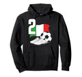 2 Soccer Birthday Gift Soccer Fan Hoodie - Minimalist Print for Adults - T-Shirt, Sweatshirt, Hoodie