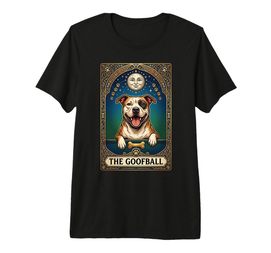 Goofball Pitbull Tarot Card Funny T-Shirt - Graphic Print for Adults - T-Shirt, Sweatshirt, Hoodie
