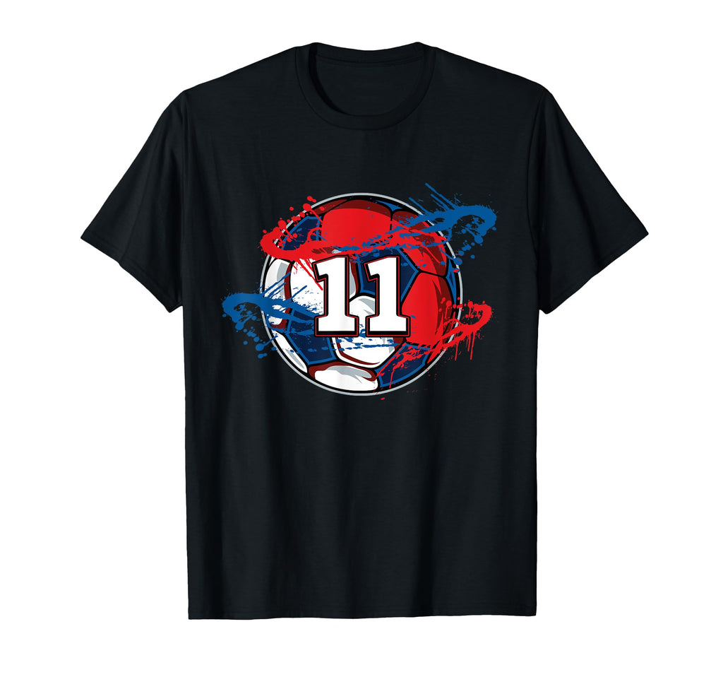 11 Soccer Jersey Number Eleven T-Shirt - Custom Art Print for Adults - T-Shirt, Sweatshirt, Hoodie