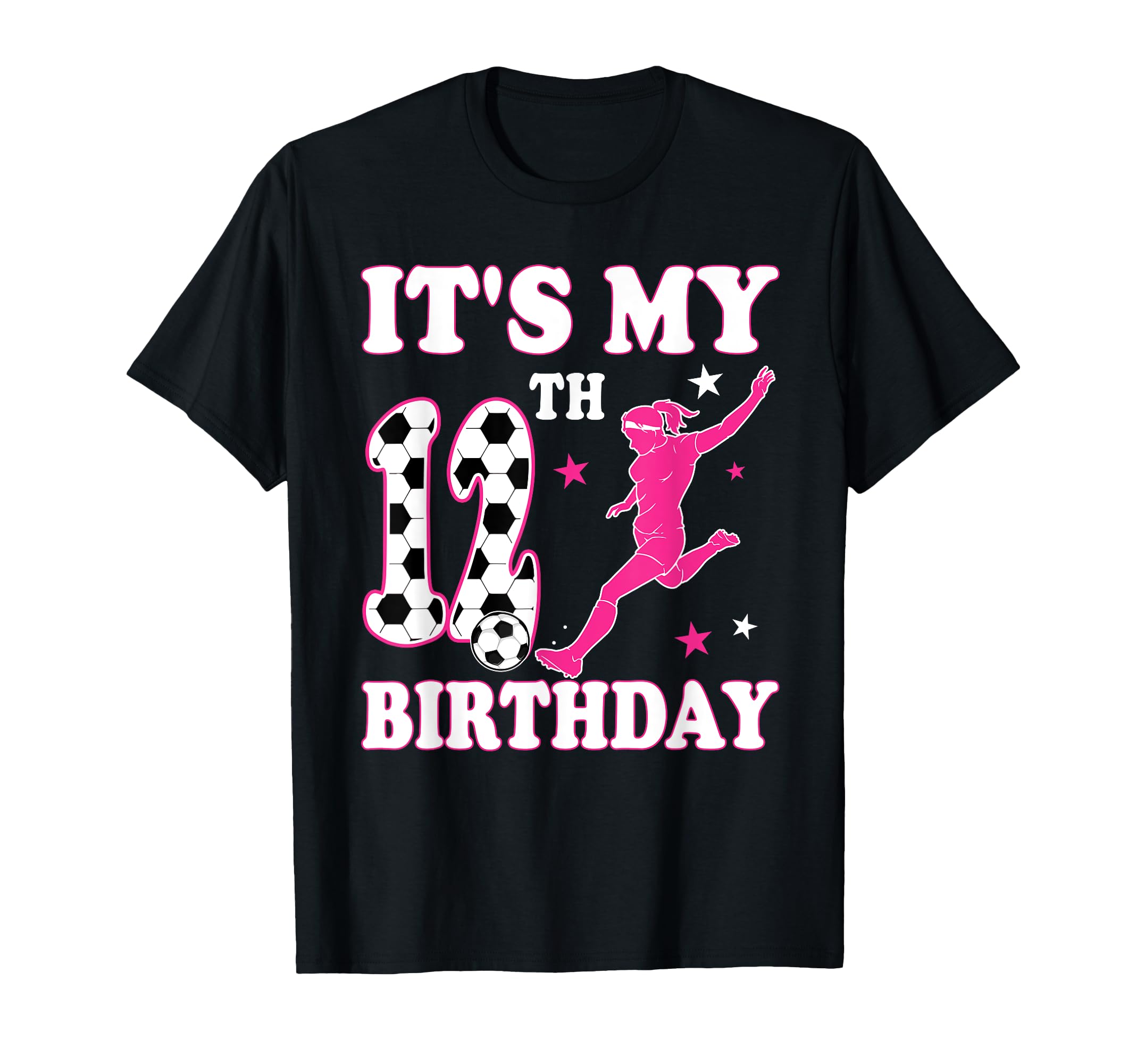 12Th Birthday Soccer Themed 12 Year T-Shirt - Casual Everyday Wear Unisex - T-Shirt, Sweatshirt, Hoodie