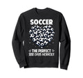 100 Days School Soccer Heart Love Sweatshirt - Trendy Graphic for Adults - T-Shirt, Sweatshirt, Hoodie