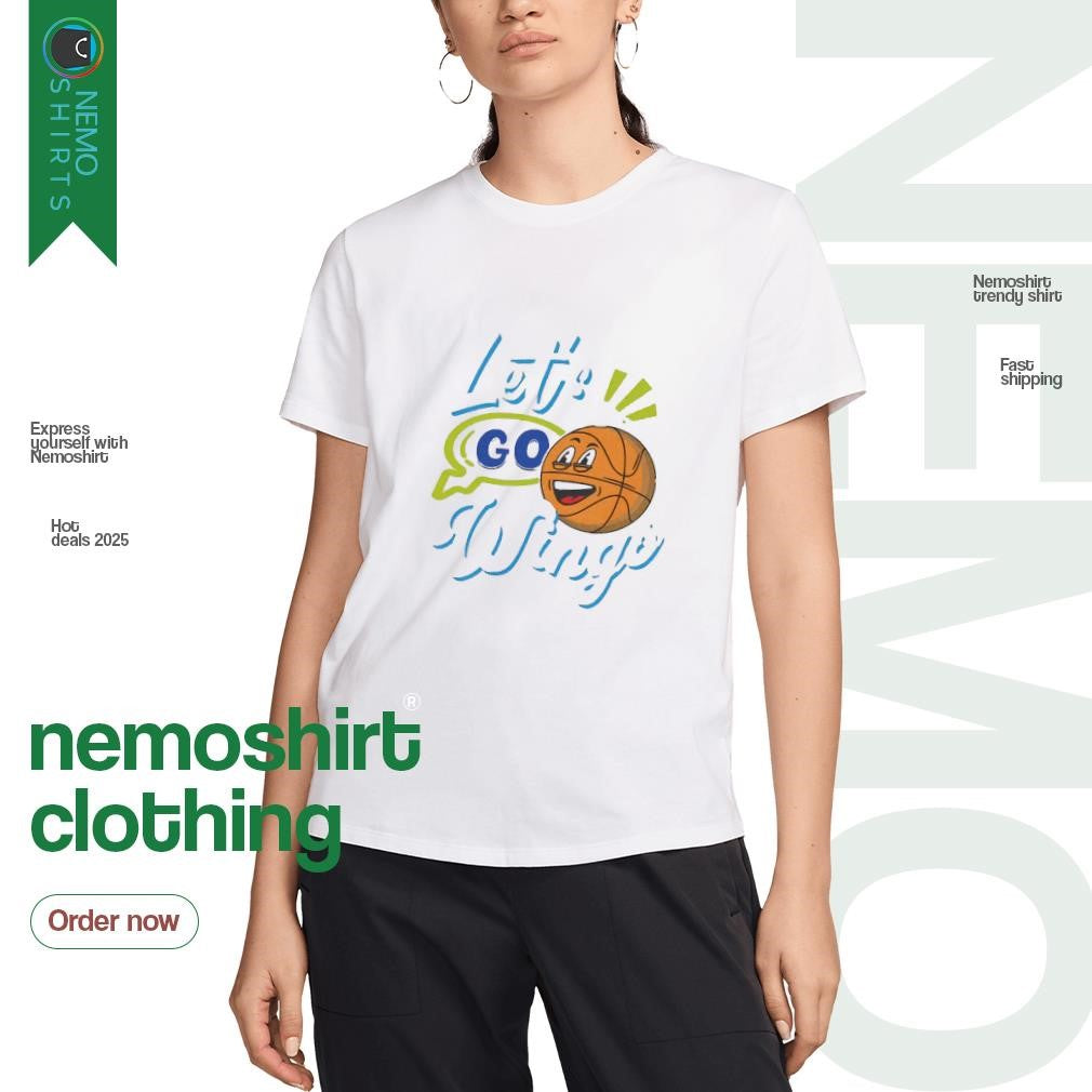 Let's go Wings Dallas basketball - Adult & Kids T-Shirts, Sweatshirts & Hoodies apparel design preview 3