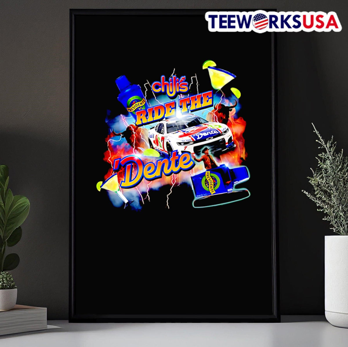 Chili's Ride The Dente - Adult & Kids T-Shirts, Sweatshirts & Hoodies apparel design preview 5