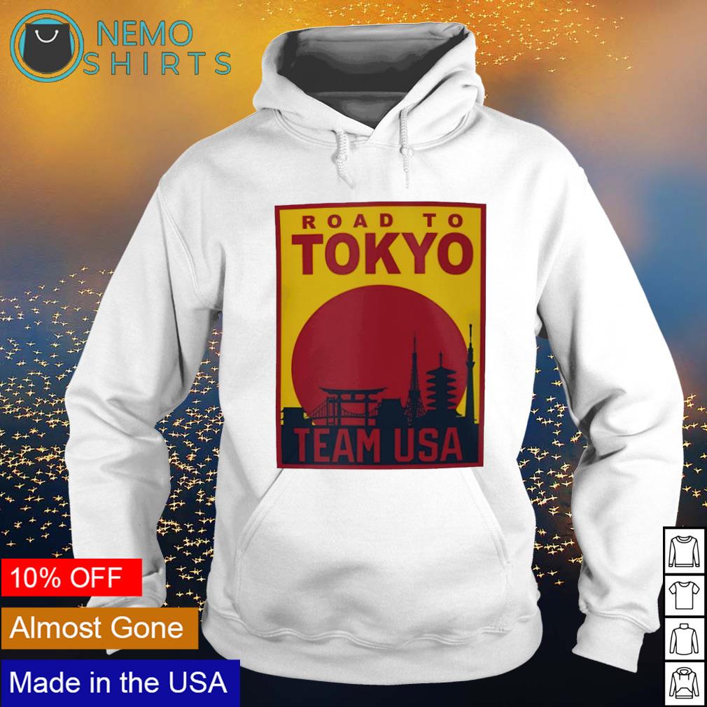 Team USA road to Tokyo sunrise - Adult & Kids T-Shirts, Sweatshirts & Hoodies apparel design preview 2