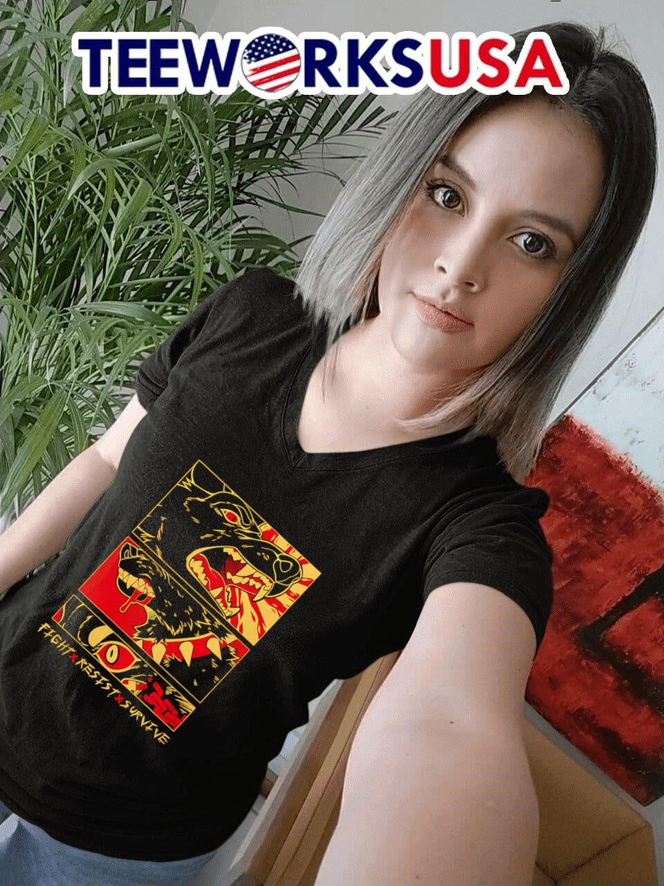 Fight Resist Survive - Adult & Kids T-Shirts, Sweatshirts & Hoodies apparel design preview 7