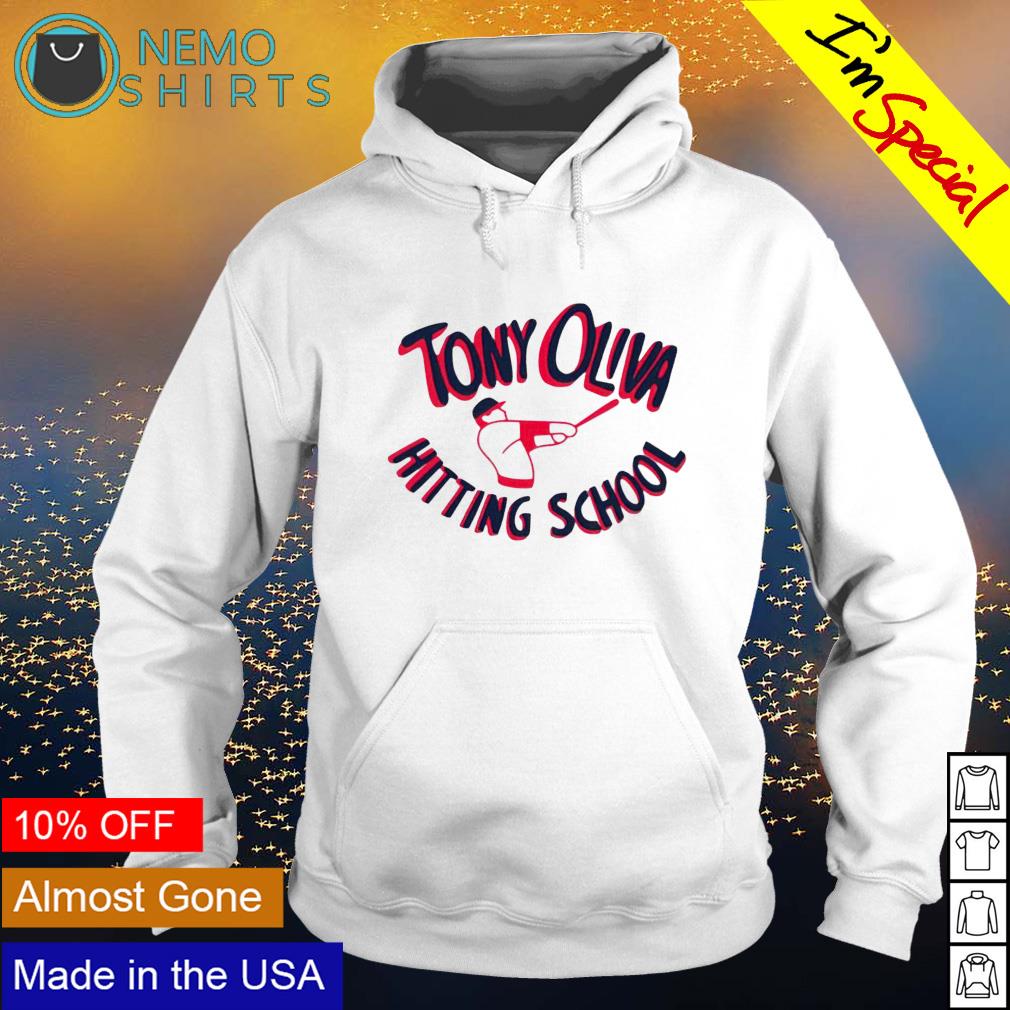 Tony Oliva hitting school baseball - Adult & Kids T-Shirts, Sweatshirts & Hoodies apparel design preview 2
