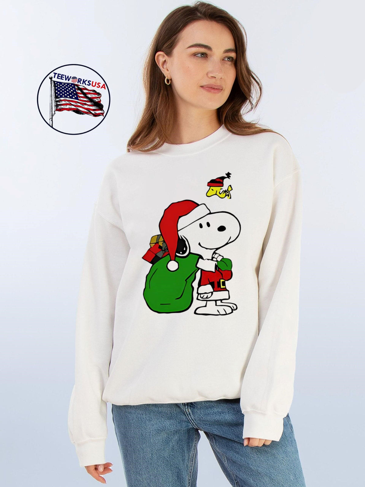 Santa Snoopy Christmas - Adult & Kids T-Shirts, Sweatshirts & Hoodies apparel design preview 4